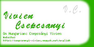 vivien csepcsanyi business card