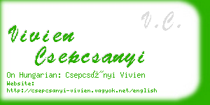 vivien csepcsanyi business card